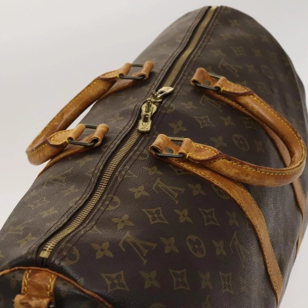 LOUIS VUITTON Monogram Keepall Bandouliere 50 Boston Bag M41416 LV Auth 128979 - Picture 7 of 16